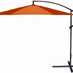 Jordan Manufacturing Umbrellas 10' STEEL OFFSET UMBRELLA- ORANGE
