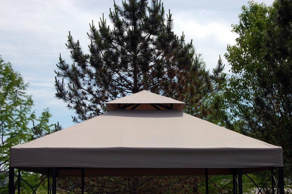 TOPS 8x8 FT Garden Treasures Gazebo HG Replacement Canopy 4 TOPS 8x8 FT Garden Treasures Gazebo HG Replacement Canopy