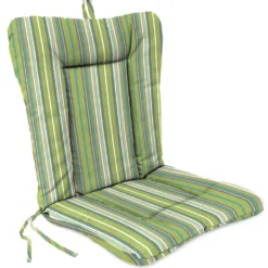Jordan Manufacturing Outdoor Knife Edge Euro Style Chair Cushion- Sunbrella FOSTER SURFSIDE RAVEN