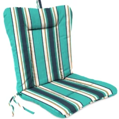 Jordan Manufacturing Outdoor Knife Edge Euro Style Chair Cushion- Sunbrella TOKEN SURFSIDE GLEN RAVEN Custom Order Cushions