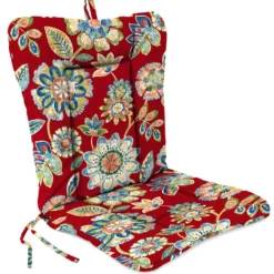 Jordan Manufacturing Outdoor Knife Edge Euro Style Chair Cushion-DAELYN CHERRY RICHLOOM