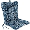 Jordan Manufacturing Outdoor Knife Edge Euro Style Chair Cushion-HALSEY NAVY RICHLOOM Custom Order Cushions