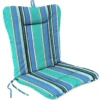 Jordan Manufacturing Outdoor Knife Edge Euro Style Chair Cushion- Sunbrella DOLCE STR OASIS ACR GLEN RAVEN Custom Order Cushions