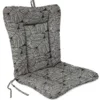 Jordan Manufacturing Outdoor Knife Edge Euro Style Chair Cushion-TALIA NOIR RICHLOOM