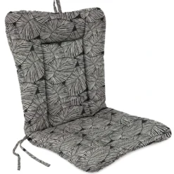 Jordan Manufacturing Outdoor Knife Edge Euro Style Chair Cushion-TALIA NOIR RICHLOOM