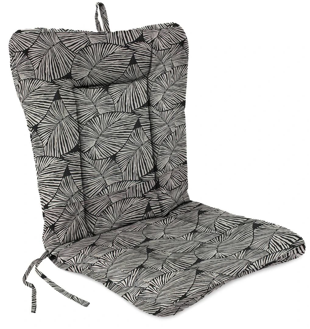 Jordan Manufacturing Outdoor Knife Edge Euro Style Chair Cushion-TALIA NOIR RICHLOOM 1 Jordan Manufacturing Outdoor Knife Edge Euro Style Chair Cushion-TALIA NOIR RICHLOOM