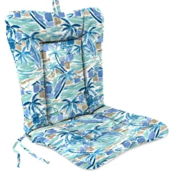 Jordan Manufacturing Outdoor Knife Edge Euro Style Chair Cushion-BALLYFIN BAY BLUE RICHLOOM Custom Order Cushions