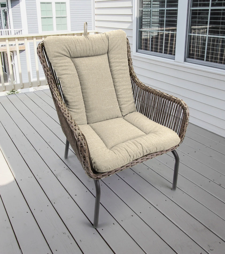 Jordan Manufacturing Outdoor Knife Edge Euro Style Chair Cushion-TORY BISQUE RICHLOOM 2 Jordan Manufacturing Outdoor Knife Edge Euro Style Chair Cushion-TORY BISQUE RICHLOOM