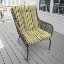 Jordan Manufacturing Outdoor Knife Edge Euro Style Chair Cushion-TERRACE SUNRISE RICHLOOM Custom Order Cushions