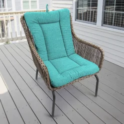 Jordan Manufacturing Outdoor Knife Edge Euro Style Chair Cushion-TORY CARIBE RICHLOOM Custom Order Cushions