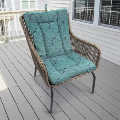 Jordan Manufacturing Outdoor Knife Edge Euro Style Chair Cushion-TALIA CARIBE RICHLOOM Custom Order Cushions