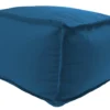 Jordan Manufacturing 20" Square Outdoor Bead Filled Pouf/Ottoman- Sunbrella CAVAS REGATTA GLEN RAVEN Custom Order Cushions