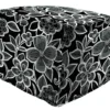Jordan Manufacturing Custom Order Cushions 20" Square Outdoor Bead Filled Pouf/Ottoman-HALSEY SHADOW RICHLOOM