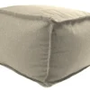 Jordan Manufacturing 20" Square Outdoor Bead Filled Pouf/Ottoman-TORY BISQUE RICHLOOM