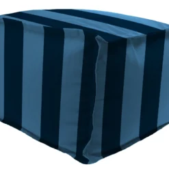 Jordan Manufacturing 20" Square Outdoor Bead Filled Pouf/Ottoman-PREVIEW CAPRI RICHLOOM Custom Order Cushions