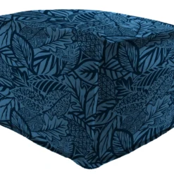 Jordan Manufacturing 20" Square Outdoor Bead Filled Pouf/Ottoman-MAVEN CAPRI Custom Order Cushions