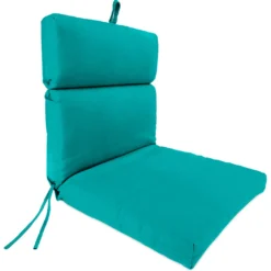Jordan Manufacturing Custom Order Cushions Outdoor French Edge Dining Chair Cushion- Sunbrella CANVAS ARUBA GLEN RAVEN