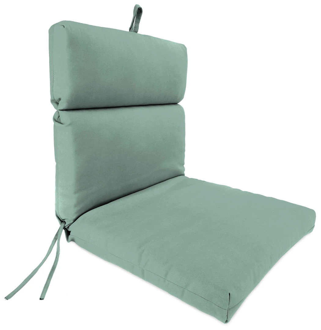 Jordan Manufacturing Outdoor French Edge Dining Chair Cushion- Sunbrella CANVAS SPA ACR GLEN RAVEN Custom Order Cushions 1 Jordan Manufacturing Outdoor French Edge Dining Chair Cushion- Sunbrella CANVAS SPA ACR GLEN RAVEN Custom Order Cushions