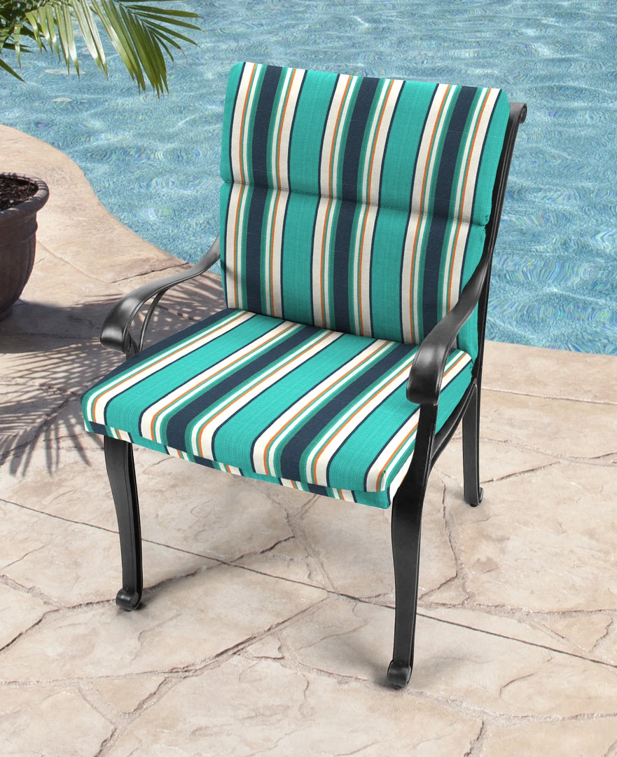 Jordan Manufacturing Outdoor French Edge Dining Chair Cushion- Sunbrella TOKEN SURFSIDE GLEN RAVEN Custom Order Cushions 2 Jordan Manufacturing Outdoor French Edge Dining Chair Cushion- Sunbrella TOKEN SURFSIDE GLEN RAVEN Custom Order Cushions