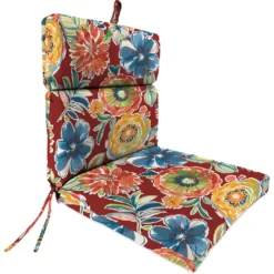 Jordan Manufacturing Outdoor French Edge Dining Chair Cushion-COLSEN BERRY RICHLOOM