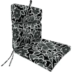 Jordan Manufacturing Outdoor French Edge Dining Chair Cushion-HALSEY SHADOW RICHLOOM