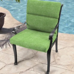 Jordan Manufacturing Custom Order Cushions Outdoor French Edge Dining Chair Cushion-TORY PALM RICHLOOM