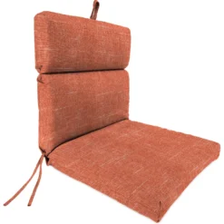 Jordan Manufacturing Outdoor French Edge Dining Chair Cushion-TORY SUNSET RICHLOOM