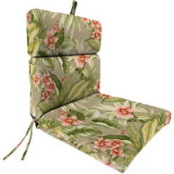 Jordan Manufacturing Outdoor French Edge Dining Chair Cushion-TAHITI SUNRISE RICHLOOM Custom Order Cushions