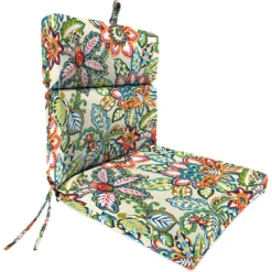 Jordan Manufacturing Outdoor French Edge Dining Chair Cushion-COPELAND FIESTA RICHLOOM