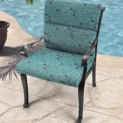 Jordan Manufacturing Custom Order Cushions Outdoor French Edge Dining Chair Cushion-TALIA CARIBE RICHLOOM