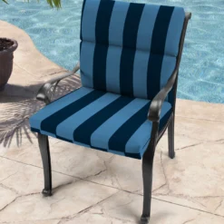 Jordan Manufacturing Custom Order Cushions Outdoor French Edge Dining Chair Cushion-PREVIEW CAPRI RICHLOOM