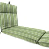 Jordan Manufacturing Custom Order Cushions Outdoor French Edge Chaise Lounge Cushion- Sunbrella FOSTER SURFSIDE RAVEN