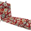Jordan Manufacturing Outdoor French Edge Chaise Lounge Cushion-DAELYN CHERRY RICHLOOM Custom Order Cushions