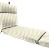 Jordan Manufacturing Custom Order Cushions Outdoor French Edge Chaise Lounge Cushion- Sunbrella CAST MIST GLEN RAVEN