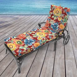 Jordan Manufacturing Custom Order Cushions Outdoor French Edge Chaise Lounge Cushion-COLSEN BERRY RICHLOOM