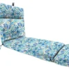 Jordan Manufacturing Outdoor French Edge Chaise Lounge Cushion-BALLYFIN BAY BLUE RICHLOOM Custom Order Cushions