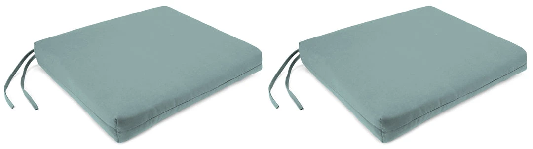 Jordan Manufacturing Set Of 2 Outdoor French Edge Seat Cushions- Sunbrella SHORE LINEN GLEN RAVEN Custom Order Cushions 1 Jordan Manufacturing Set Of 2 Outdoor French Edge Seat Cushions- Sunbrella SHORE LINEN GLEN RAVEN Custom Order Cushions