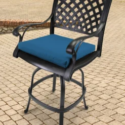 Jordan Manufacturing Set Of 2 Outdoor French Edge Seat Cushions- Sunbrella CAVAS REGATTA GLEN RAVEN