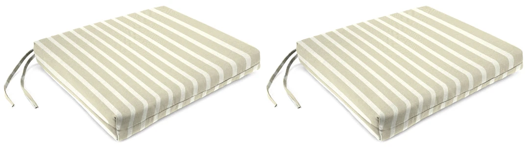 Jordan Manufacturing Custom Order Cushions Set Of 2 Outdoor French Edge Seat Cushions- Sunbrella CAST MIST GLEN RAVEN 1 Jordan Manufacturing Custom Order Cushions Set Of 2 Outdoor French Edge Seat Cushions- Sunbrella CAST MIST GLEN RAVEN