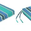 Jordan Manufacturing Custom Order Cushions Set Of 2 Outdoor French Edge Seat Cushions- Sunbrella DOLCE STR OASIS ACR GLEN RAVEN