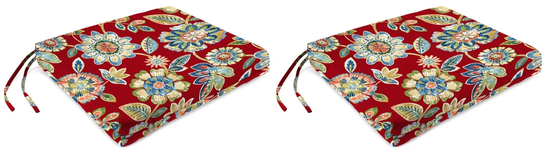 Jordan Manufacturing Outdoor French Edge Seat Cushion-DAELYN CHERRY RICHLOOM Custom Order Cushions 1 Jordan Manufacturing Outdoor French Edge Seat Cushion-DAELYN CHERRY RICHLOOM Custom Order Cushions