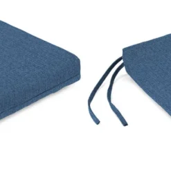 Jordan Manufacturing Outdoor French Edge Seat Cushion-HUSK TEXTURE CAPRI RICHLOOM