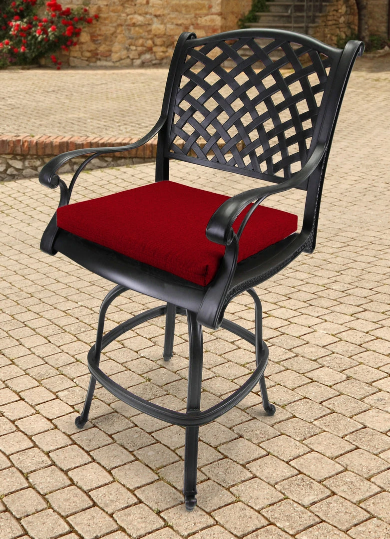 Jordan Manufacturing Outdoor French Edge Seat Cushion-MCHUSK BERRY RICHLOOM 2 Jordan Manufacturing Outdoor French Edge Seat Cushion-MCHUSK BERRY RICHLOOM