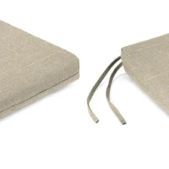 Jordan Manufacturing Custom Order Cushions Outdoor French Edge Seat Cushion-TORY BISQUE RICHLOOM