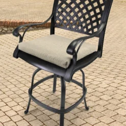 Jordan Manufacturing Custom Order Cushions Outdoor French Edge Seat Cushion-TORY BISQUE RICHLOOM