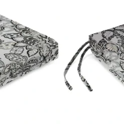 Jordan Manufacturing Custom Order Cushions Outdoor French Edge Seat Cushion-COPELAND NOIR RICHLOOM