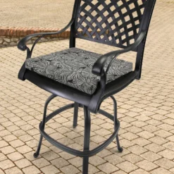 Jordan Manufacturing Custom Order Cushions Outdoor French Edge Seat Cushion-TALIA NOIR RICHLOOM