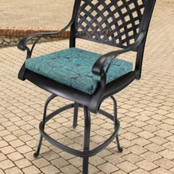 Jordan Manufacturing Outdoor French Edge Seat Cushion-TALIA CARIBE RICHLOOM