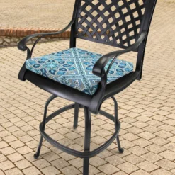 Jordan Manufacturing Outdoor French Edge Seat Cushion-MEDLO BAY RICHLOOM
