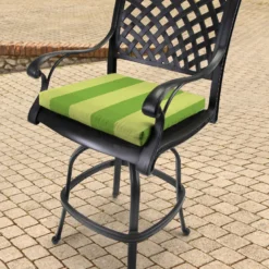 Jordan Manufacturing Custom Order Cushions Outdoor French Edge Seat Cushion-PREVIEW LEAF RICHLOOM